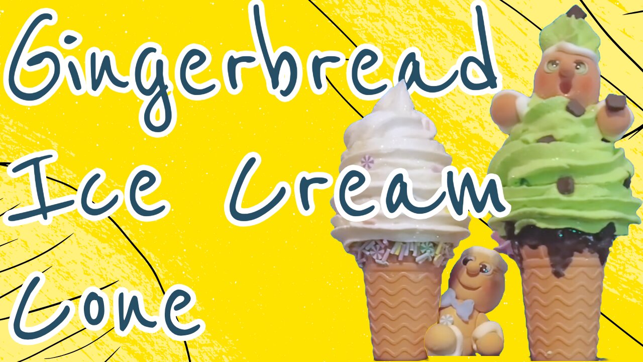 Gingerbread Ice Cream Cone