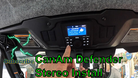 CanAm Defender Stereo Installation