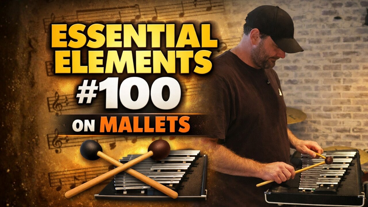 How to Play Musical Sentences: Essential Elements #100 on Mallets