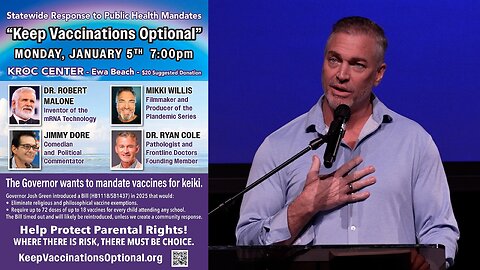 Mikki Willis: Keep Vaccinations Optional | Oahu, Hawaii | 1/5/2026