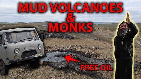 Mud Volcanoes, Desert Monks & Soviet Van Farewell | Final UAZ Adventure 🇬🇪