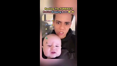 The funniest baby imitations of dad #baby #father #funny #viral