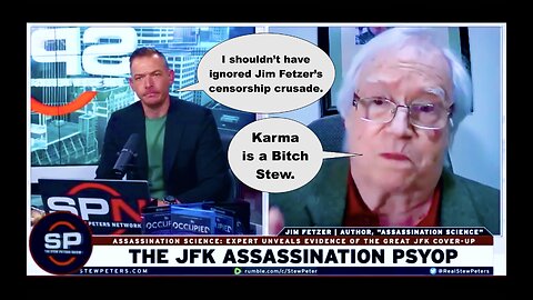 Stew Peters Censored After Ignoring Compromised Intelligence Asset Jim Fetzer Censorship Crusade