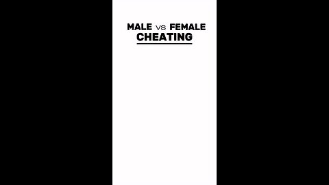 difference between the Male and female cheating as per psychological thought process