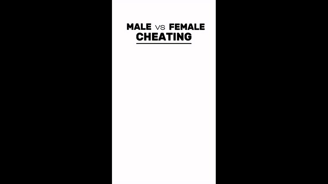 difference between the Male and female cheating as per psychological thought process