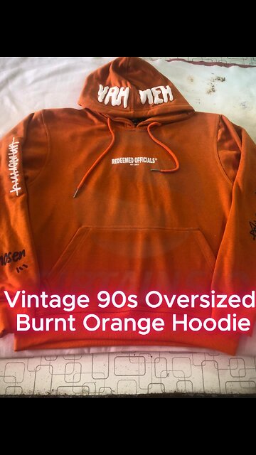 Bold in Burnt Orange: The Ultimate Oversized Faith-Inspired Hoodie 🔥