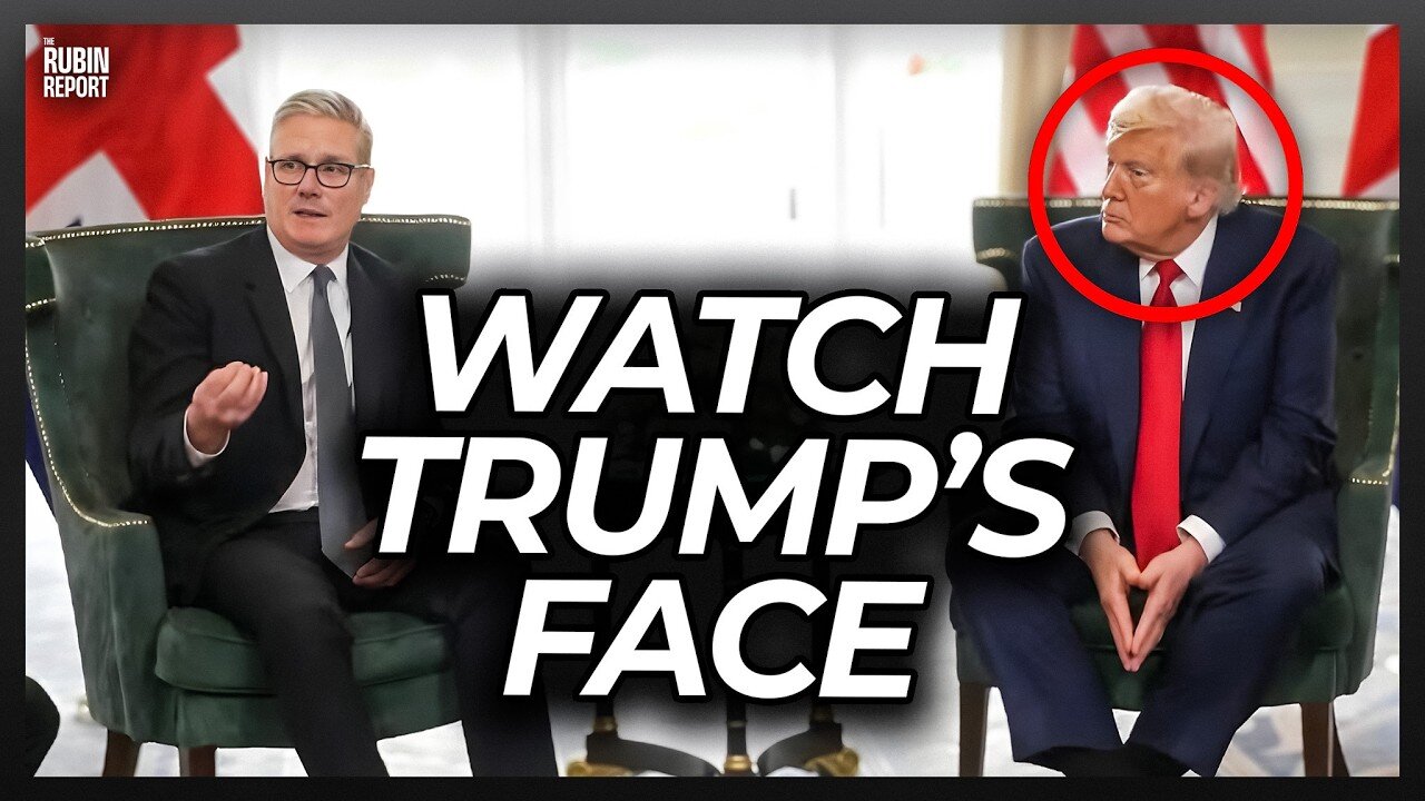 Watch Trump’s Face as Reporter Humiliates UK PM to His Face