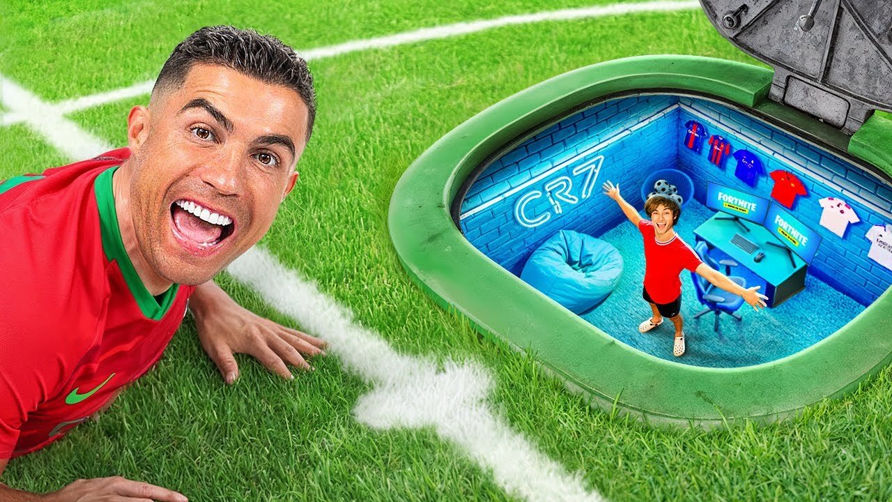 I made 5 secret rooms for Ronaldo!