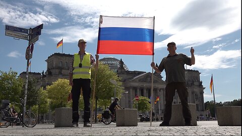 Russische Nationalhymne in Berlin am 30.08.2025