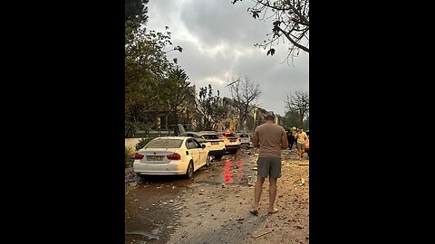 Footage from the crash site.