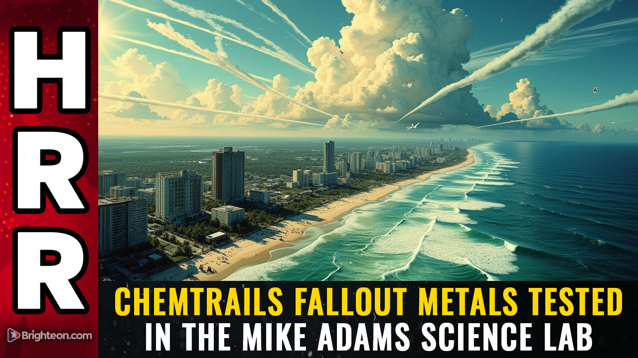 Chemtrails FALLOUT metals tested in the Mike Adams science lab