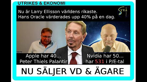 Utrikes & Ekonomi 57: Nu säljer VD och ägare på Nasdaq