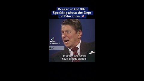 Reagan’s speech on the Dept of Education