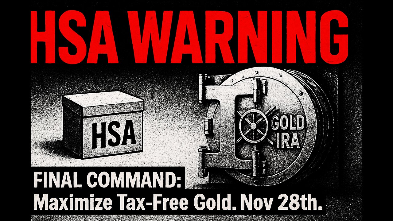 HSA HOLDERS: URGENT SUGGESTION to Maximize Tax-Free Gold. By Nov 28th.