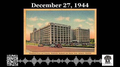 #OnThisDay December 27, 1944: Federal Authority Tested