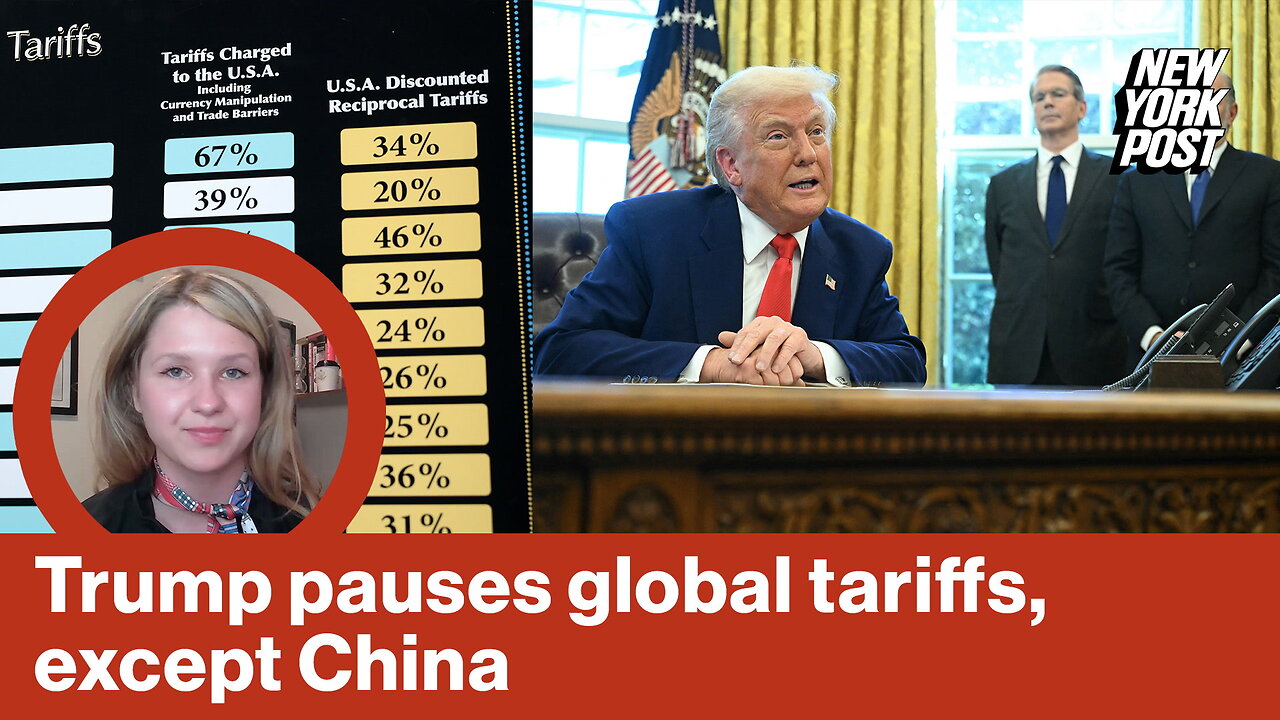 Trump pauses global tariffs, except China | Reporter Replay