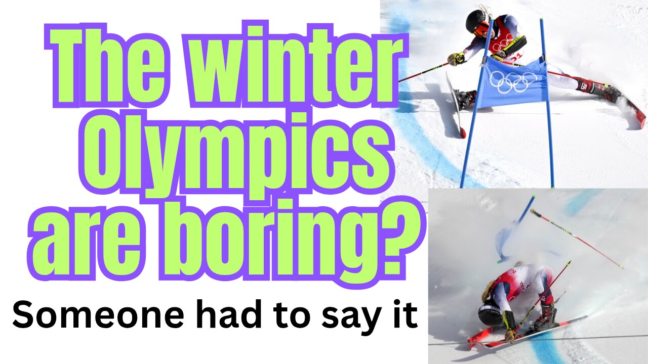 Winter Olympics gaslighting... it's actually quite boring!