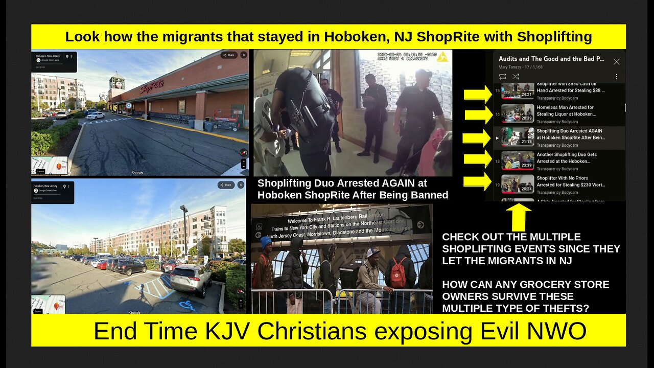 Look how the migrants that stayed in Hoboken, NJ ShopRite with Shoplifting