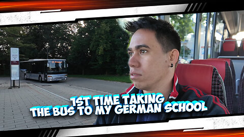 1ST TIME TAKING THE BUS TO MY GERMAN SCHOOL 🚌 🇩🇪