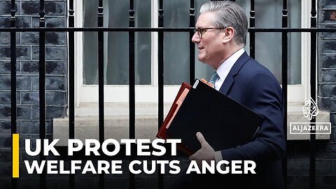 UK _Welfare not Warfare_ protest_ Demonstrators oppose government welfare cuts