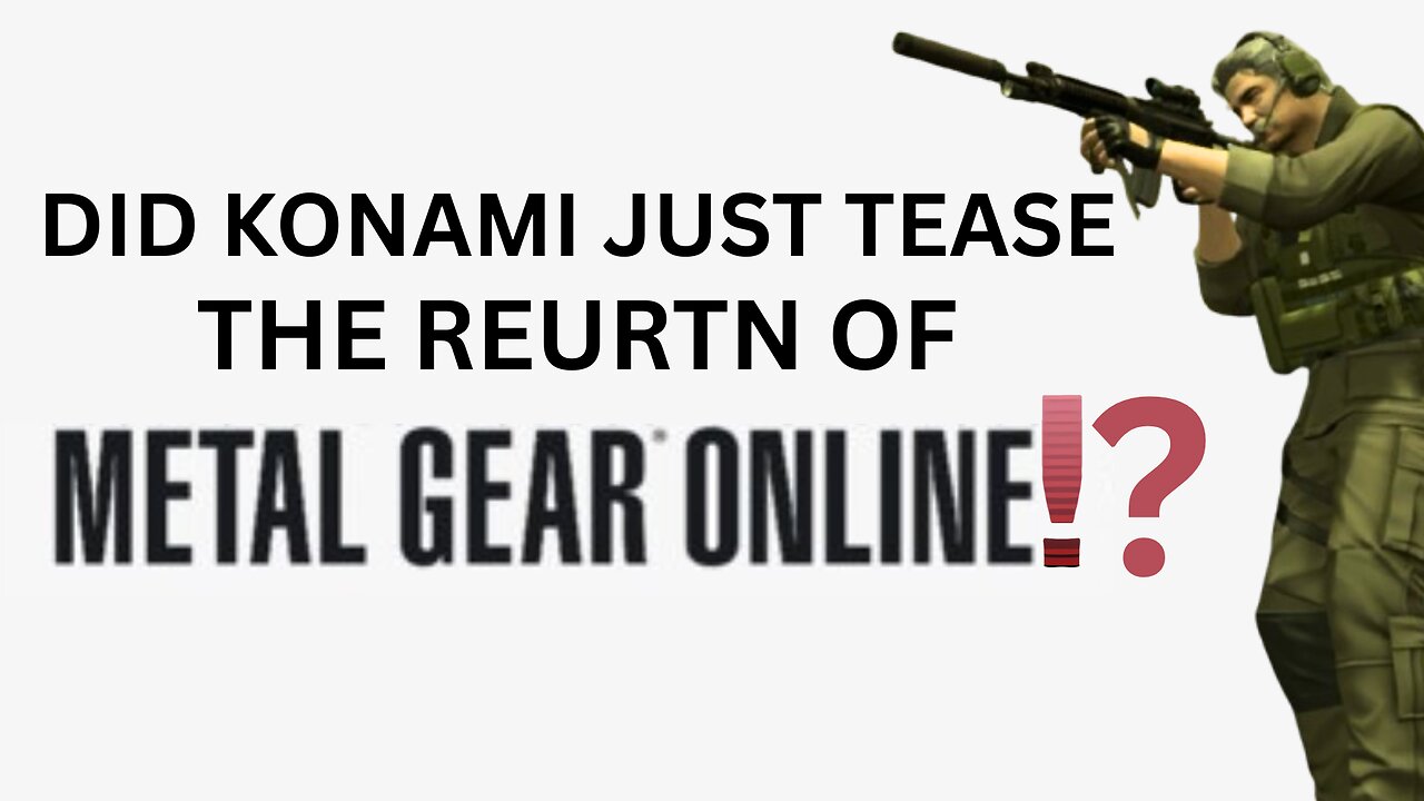Did Konami Just Tease the Return of Metal Gear Online?!