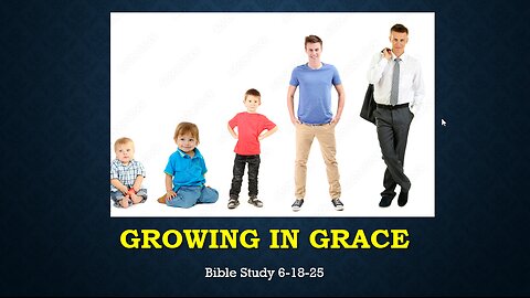 GROWING IN GRACE: MATURING IN THE KNOWLEDGE OF JESUS CHRIST