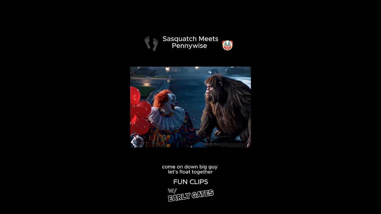 Sasquatch Meets Pennywise! 👣🤡
