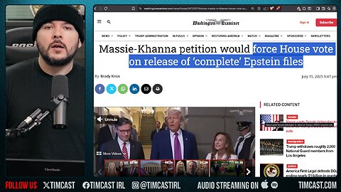 New Bill To FORCE EPSTEIN FILES Release, Reps Massie & Khanna Bill Would PROTECT Victims