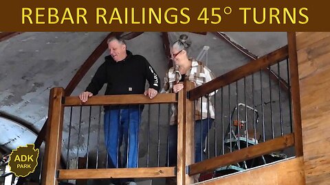 DIY Rustic REBAR RAILINGS Part II - 45 DEGREE TURNS!