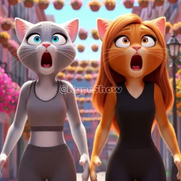 The kitten cut mom's hair and regretted it