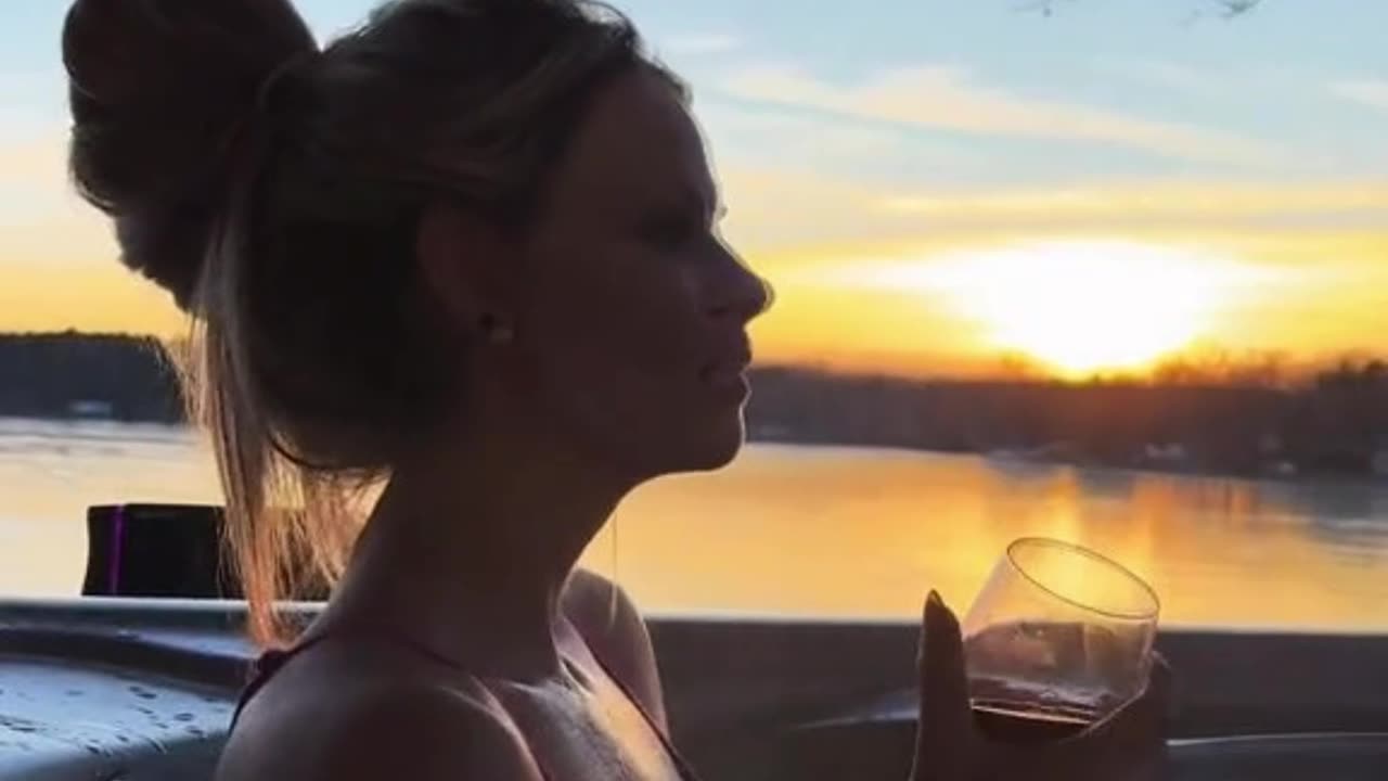 Realaxing in the jacuzzi