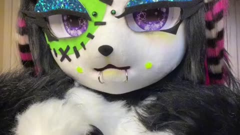 GRWM with Trixxie!!! ❤️ FURSUIT VIDEO BY @Cigsnvalentines on TikTok #furry #fursona #fursuit