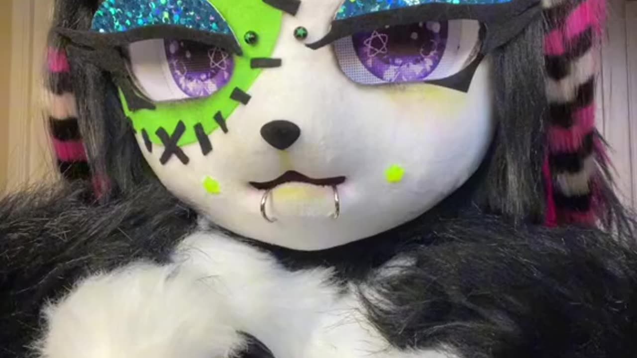 GRWM with Trixxie!!! ❤️ FURSUIT VIDEO BY @Cigsnvalentines on TikTok #furry #fursona #fursuit