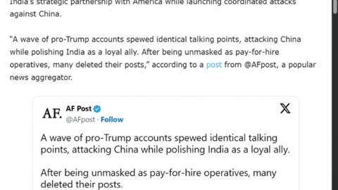 Conservative Influencers Exposed for Disseminating Pro-India Talking Points