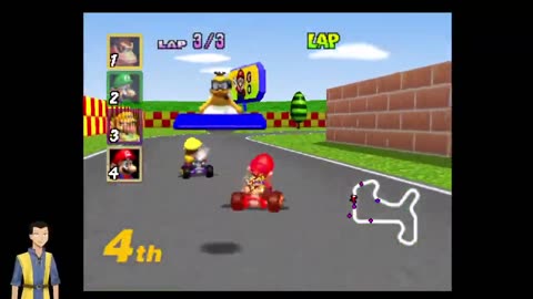 Mario Kart 64 50cc Flower Cup (RetroArch)