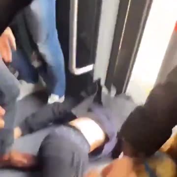 North Africans were harassing French girls so French man handled the situation