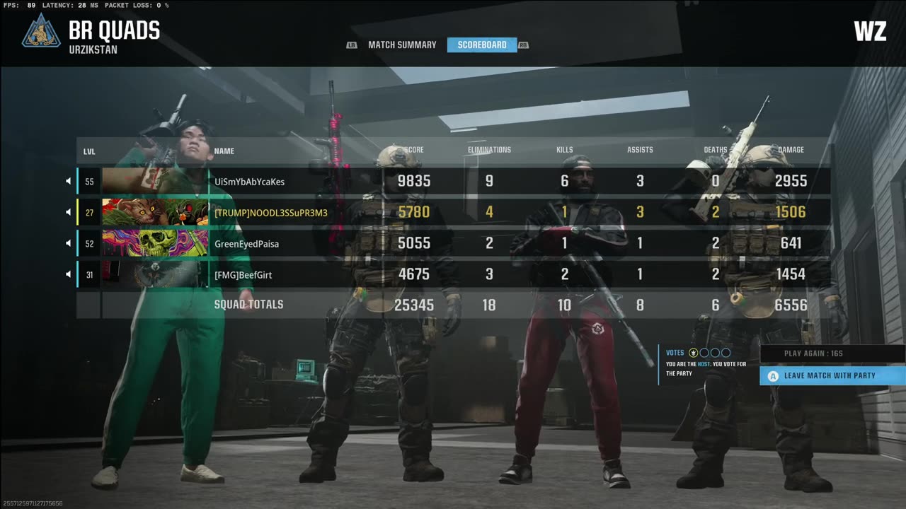 Call Of Duty Warzone Quads Victory Urizkstan with GREEN EYED PAISA, BeefGIRT and UiSmYbabycakes