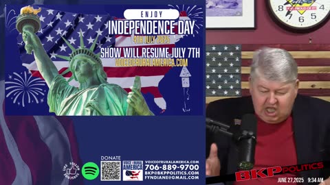 LIVESTREAM - 8:00am ET - Voice of Rural America with BKP