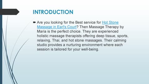 Best Hot Stone Massage in Earl's Court