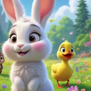 Brave Rabbit Saves a Friend | Short Moral Story for Kids