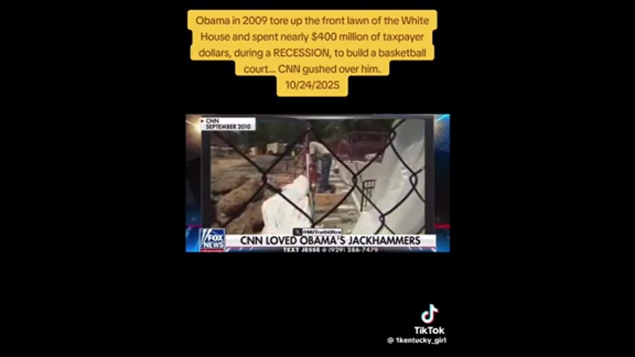 Obama - 400 million for pipes and a basketball court ..