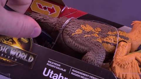 Mattel Jurassic World Rebirth Wild Roar Utahraptor Dinosaur Toy Review