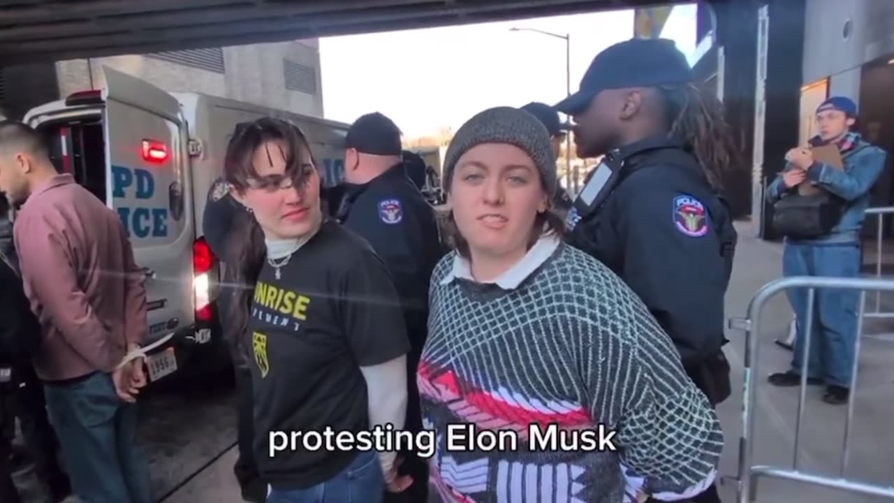 Leftist Tesla protesters arrested for trespassing