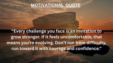 Quote Of The Day: Growth is born from challenges, not comfort. 💥