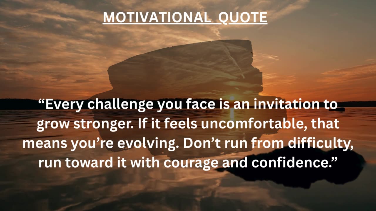 Quote Of The Day: Growth is born from challenges, not comfort. 💥