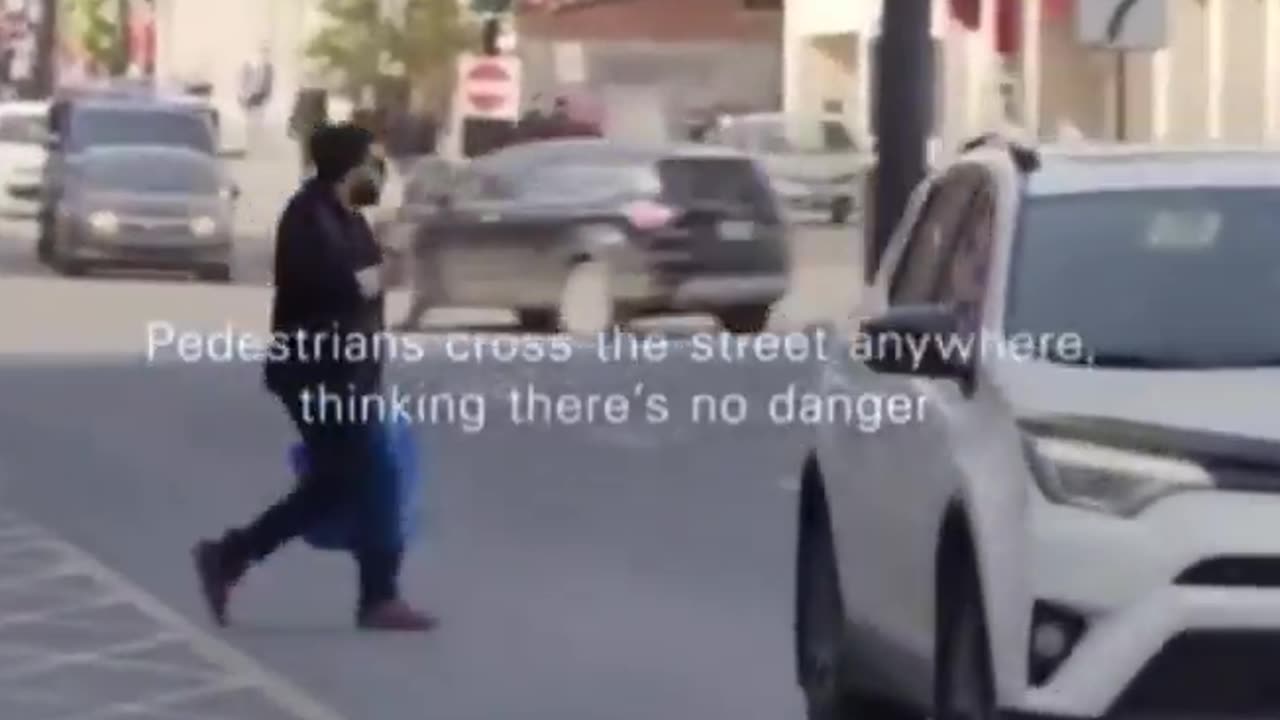 Canada installed an x-ray billboard to raise awareness about jaywalking