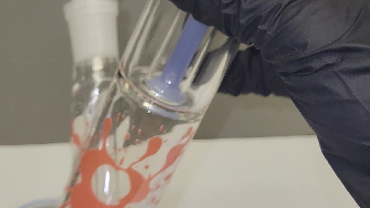 12" Straight Glass Water Bong