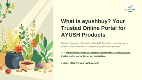 What is ayushbuy? Your Trusted Online Portal for AYUSH Products