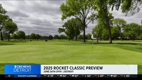 Previewing the course at the 2025 Rocket Classic