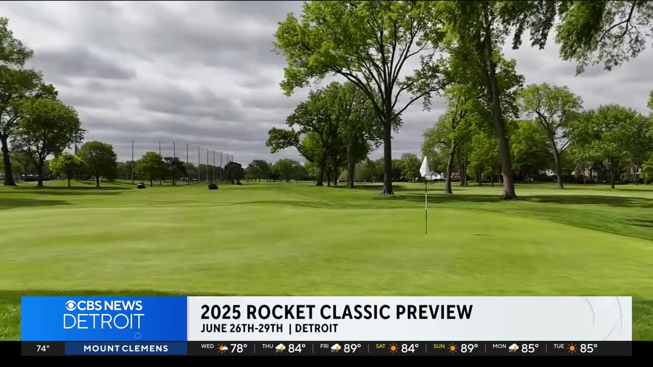Previewing the course at the 2025 Rocket Classic